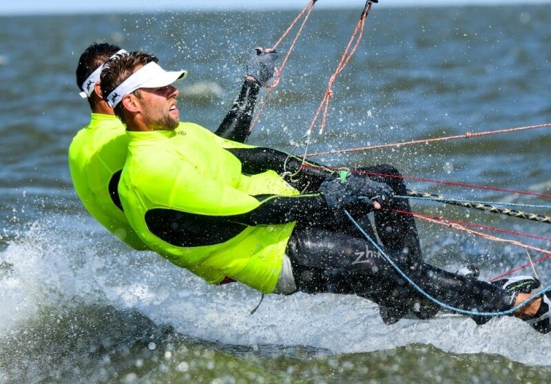 Polski 49er: Łukasz Przybytek, Paweł Kołodziński (fot. Rafał Czepułkowski)