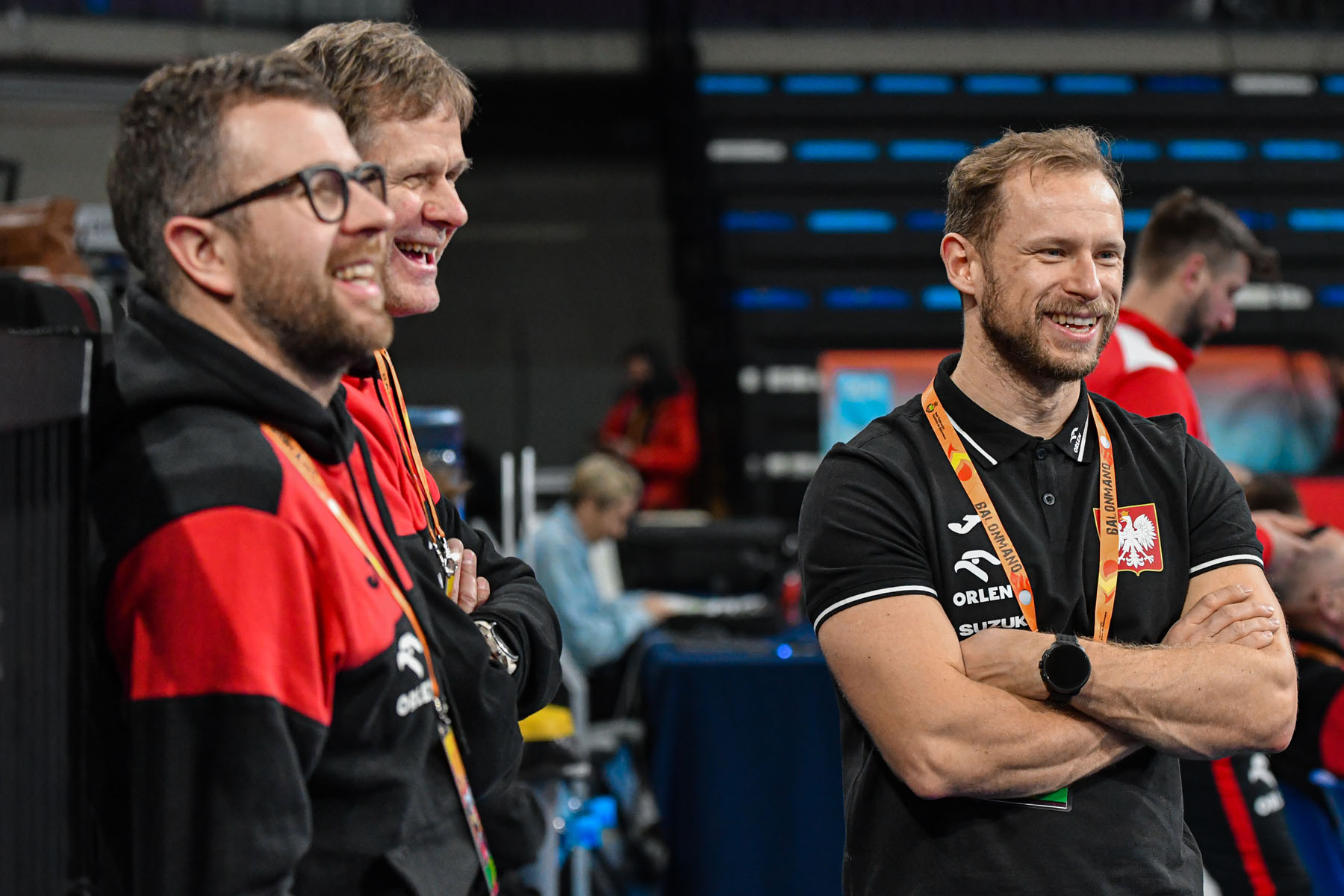 Od lewej: Bartosz Kiedrowski, Wojciech Jurasz, Filip Mordaka (fot.. Paweł Bejnarowicz/ZPRP)