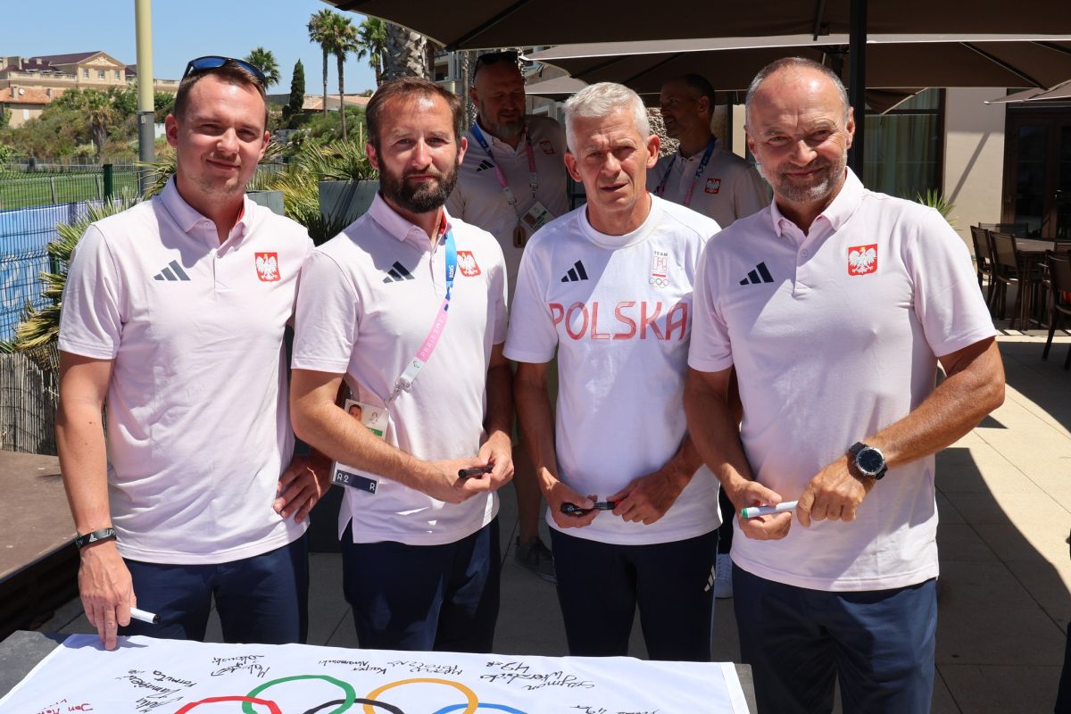 Kacper Abramowski, Mateusz Potoczny, Mariusz Goliński i dr n. med. Witold Dudziński