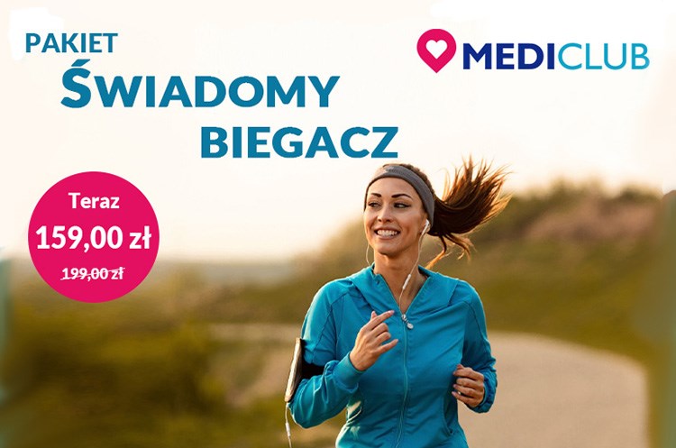 20% w&nbsp;prezencie dla Ciebie od MediClub na pakiet badań Świadomy Biegacz!