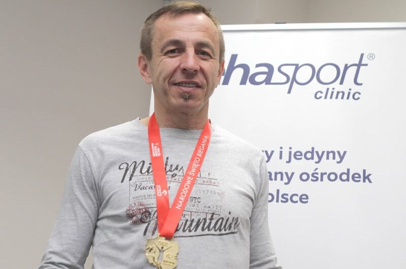 Marek Humiński – maratończyk po operacji kolana