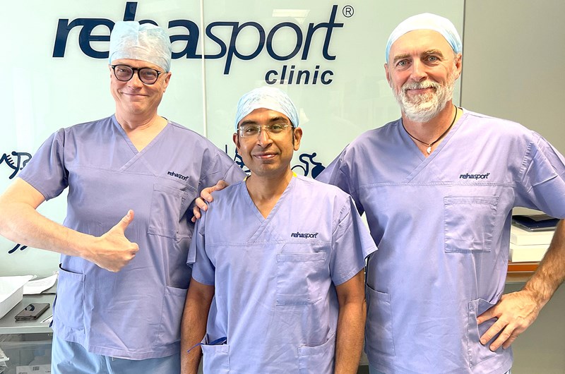 Dr Prem Haridas Menon zakończył staż ortopedyczny w Rehasport